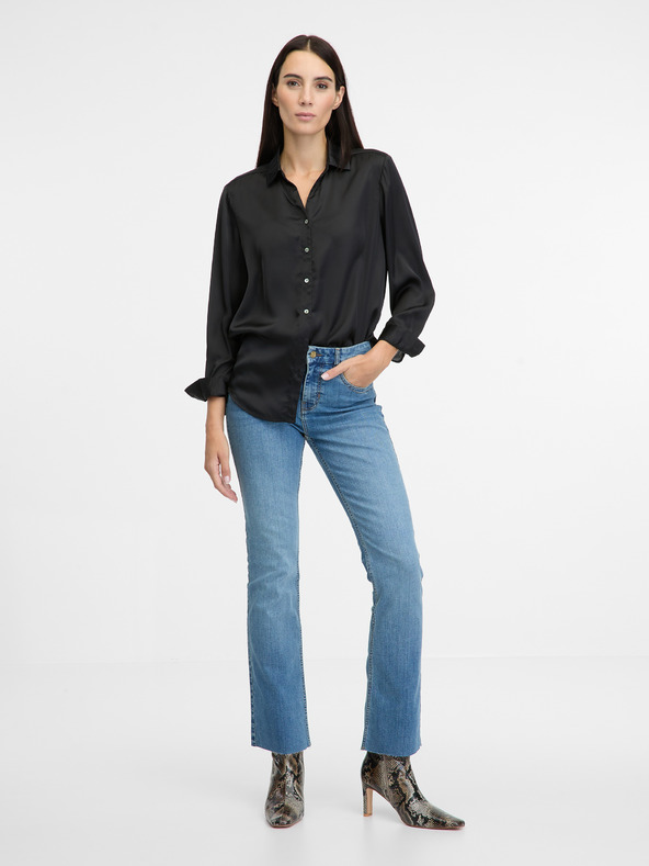 Orsay ORSAY fekete női galléros ing