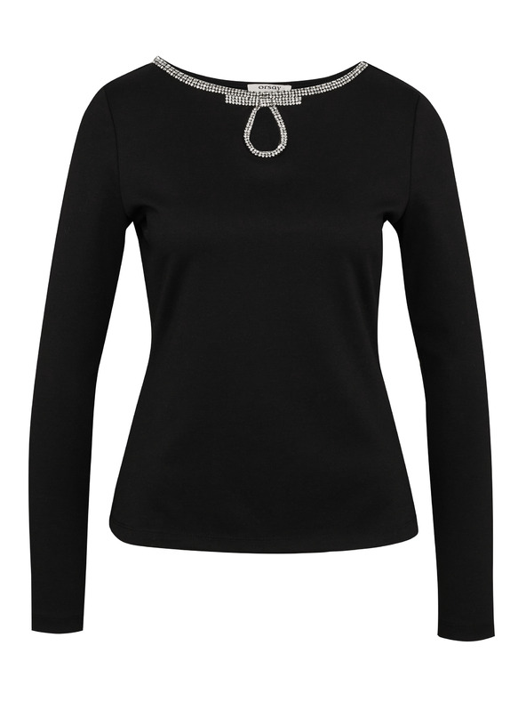 Orsay ORSAY fekete női hosszú ujjú blúz