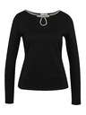 Orsay ORSAY fekete női hosszú ujjú blúz