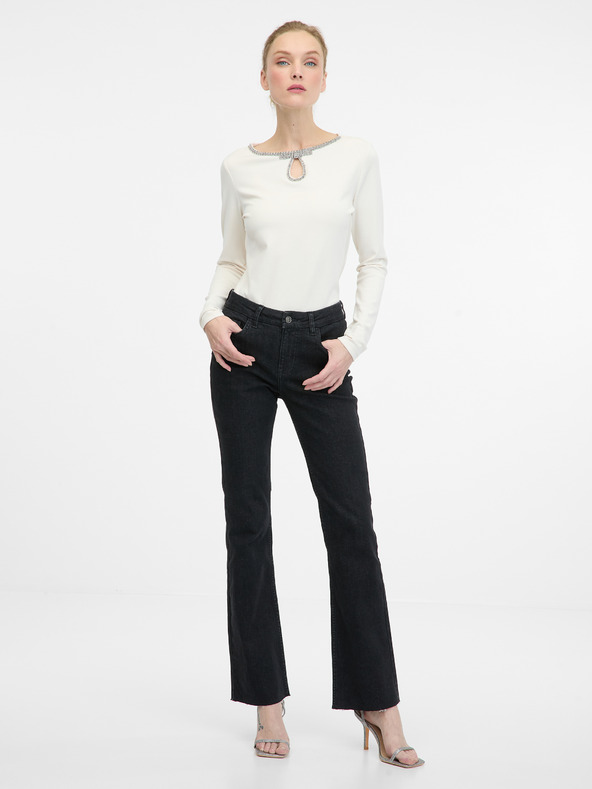 Orsay ORSAY krémszínű női hosszú ujjú blúz