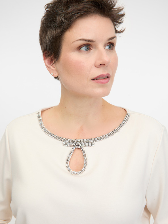 Orsay ORSAY krémszínű női hosszú ujjú blúz