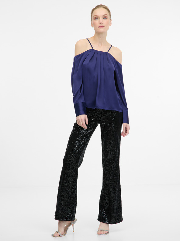 Orsay ORSAY sötét kék női csupasz vállú blúz