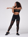 Nebbia Fekete női átlátszó sport leggings Nebbia