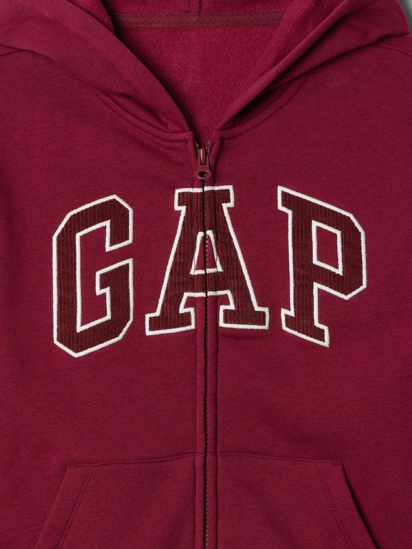 GAP Gyerek pulóver logóval és fleece béléssel GAP