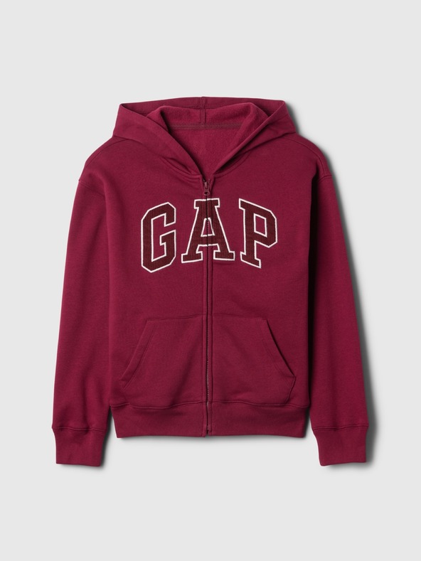 GAP Gyerek pulóver logóval és fleece béléssel GAP