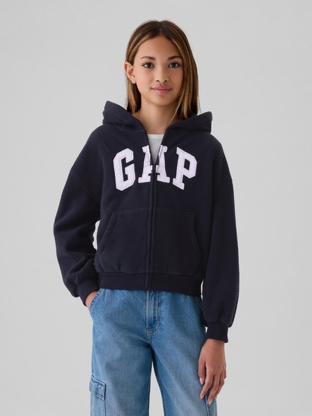 GAP Gyerek Pro Fleece logós pulóver GAP