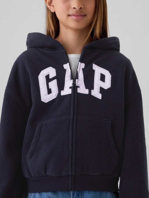 GAP Gyerek Pro Fleece logós pulóver GAP