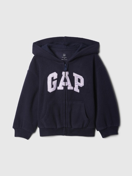 GAP Baby Pro Fleece logós pulóver GAP