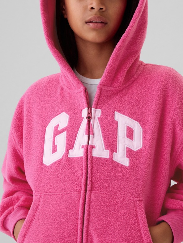 GAP Gyerek Pro Fleece logós pulóver GAP
