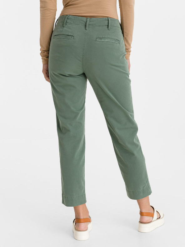 GAP High Rise straight khaki nadrág GAP