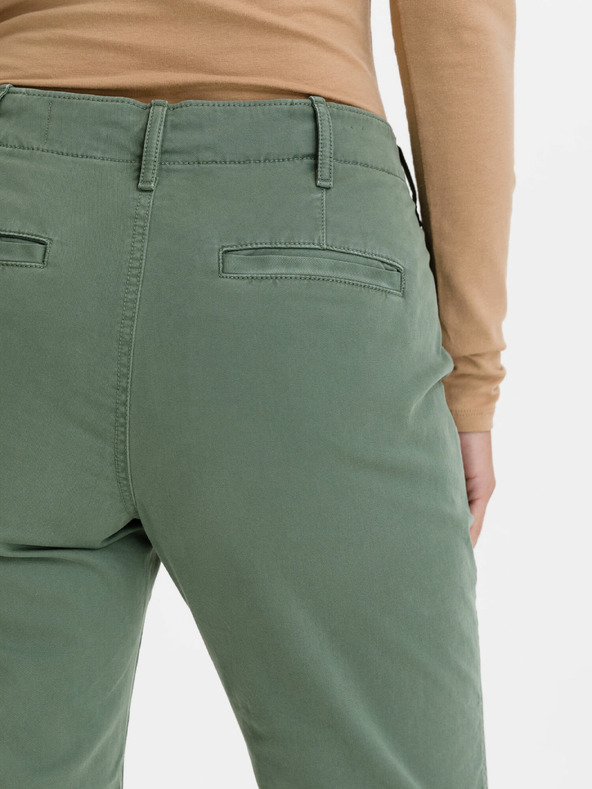 GAP High Rise straight khaki nadrág GAP