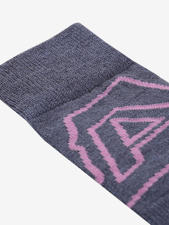 ALPINE PRO Szürke női merinói gyapjú zokni ALPINE PRO Phalte