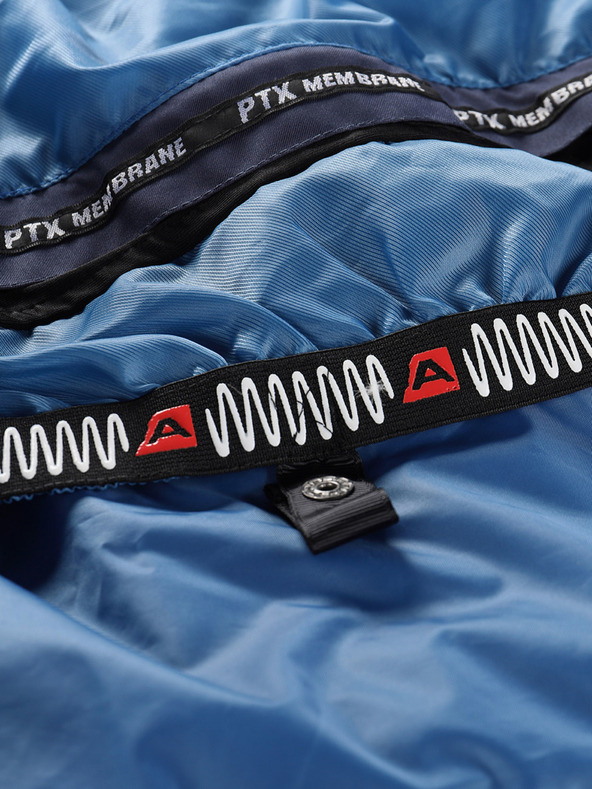 ALPINE PRO Férfi pehelypaplan sí dzseki ptx membránnal ALPINE PRO FEEDR hangulat indigó színben