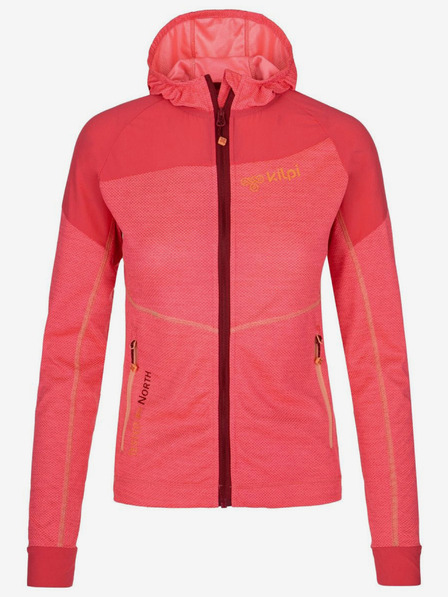 Kilpi Korallszínű női funkcionális kapucnis pulóver Kilpi MEMPHIS-W