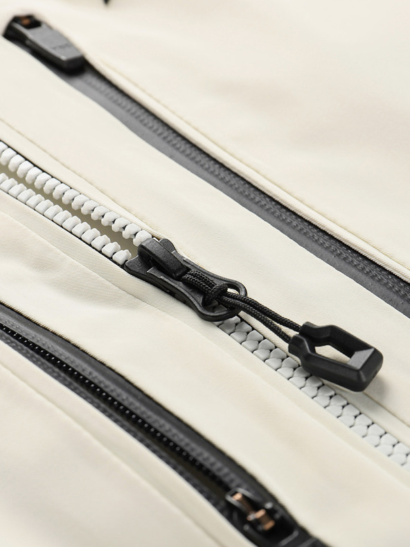 ALPINE PRO Női sí dzseki ptx hó membránnal ALPINE PRO REASA krémszínű krém