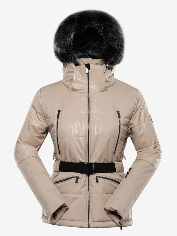 ALPINE PRO Női sí dzseki ptx membránnal hó ALPINE PRO DAMA fehér bors