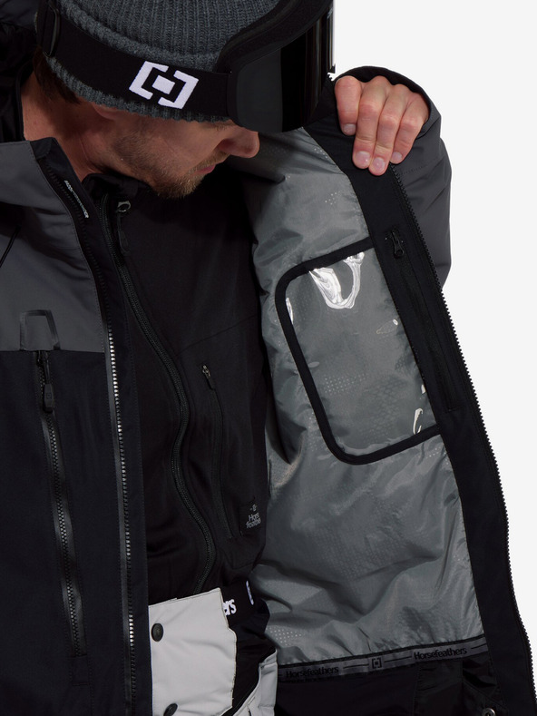 Horsefeathers Halen II dzseki - fekete/vas Horsefeathers