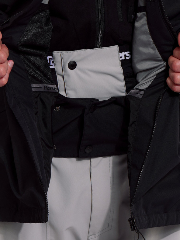 Horsefeathers Halen II dzseki - fekete/vas Horsefeathers