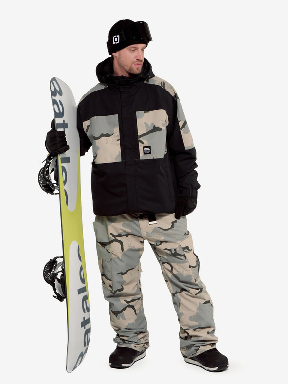 Horsefeathers Envoy kabát - sivatagi terepszínű/fekete Horsefeathers