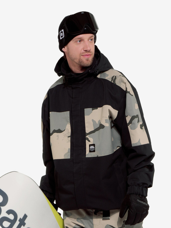 Horsefeathers Envoy kabát - sivatagi terepszínű/fekete Horsefeathers