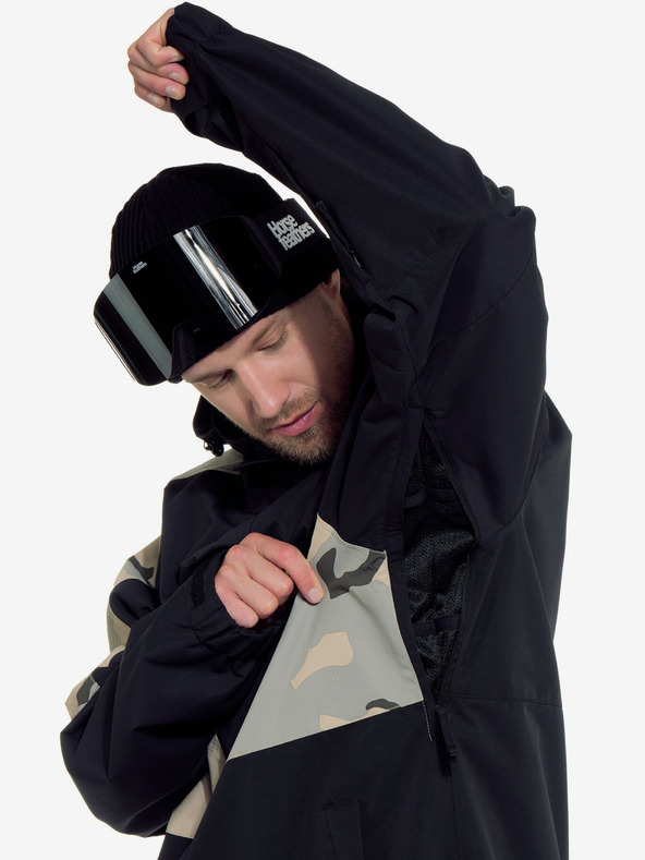 Horsefeathers Envoy kabát - sivatagi terepszínű/fekete Horsefeathers