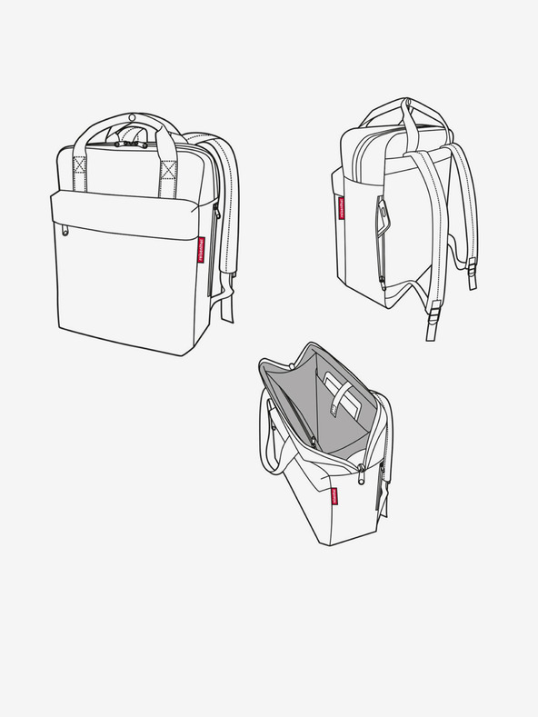 Reisenthel Sötétkék Férfi Reisenthel Allday hátizsák M Herringbone Sötétkék