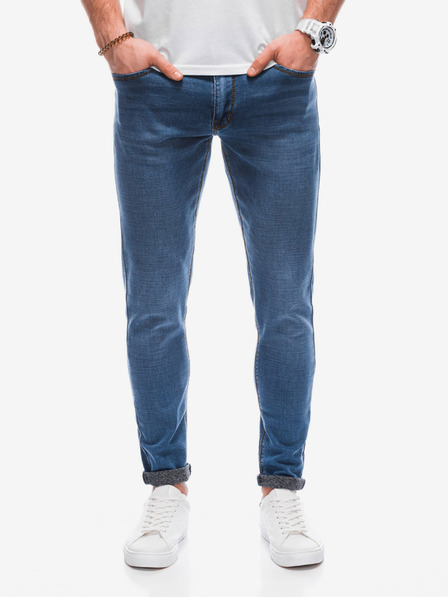 Edoti Edoti kék férfi slim fit farmernadrág