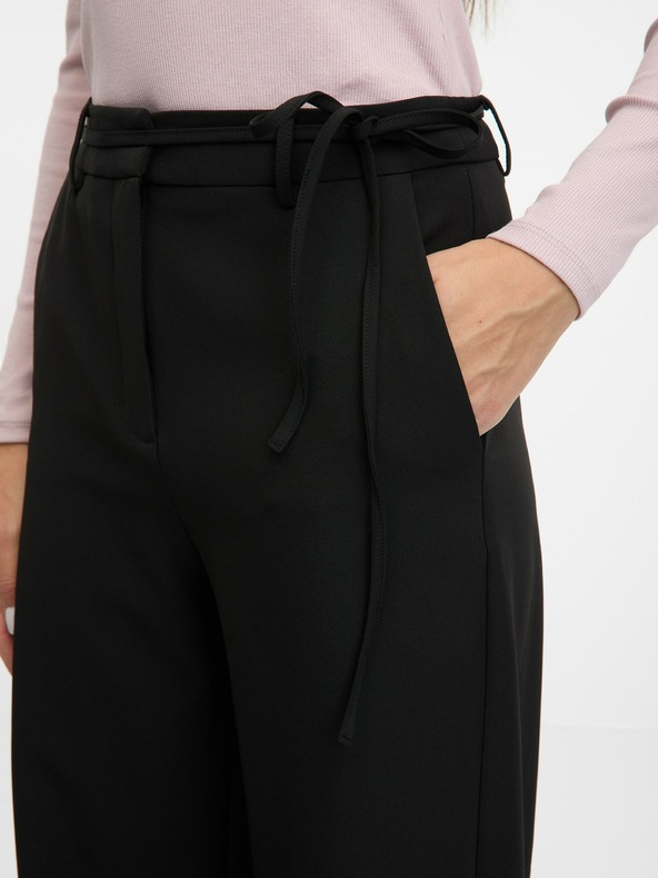 Orsay ORSAY fekete női széles szárú nadrág