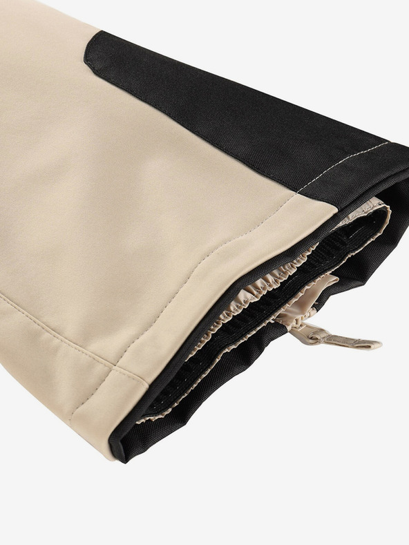 ALPINE PRO Női softshell sínadrág membránnal ALPINE PRO GERANA fehér bors