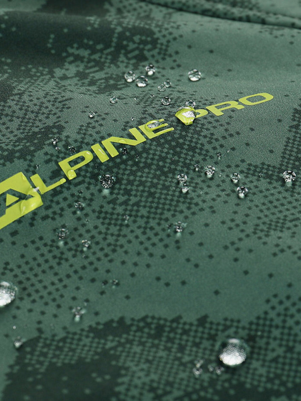 ALPINE PRO Zöld gyermek softshell dzseki membránnal Alpine Pro Ezoro
