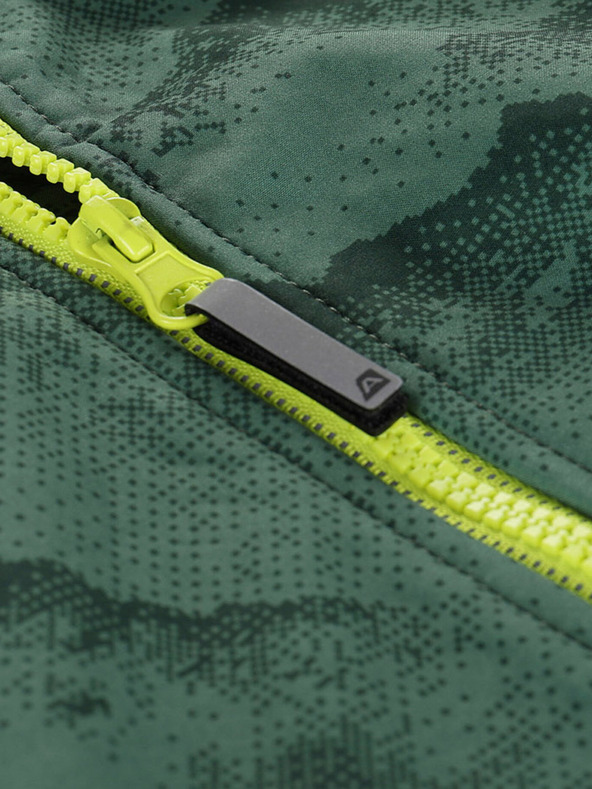 ALPINE PRO Zöld gyermek softshell dzseki membránnal Alpine Pro Ezoro