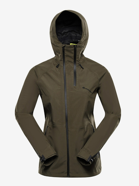 ALPINE PRO Sötétzöld női softshell kabát membránnal Alpine Pro Jerda