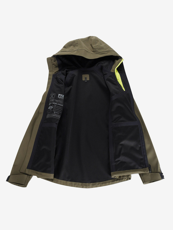 ALPINE PRO Sötétzöld női softshell kabát membránnal Alpine Pro Jerda
