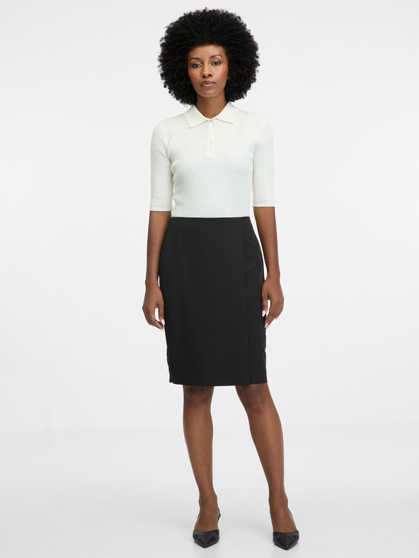 Orsay ORSAY fekete női tokos térdig érő szoknya