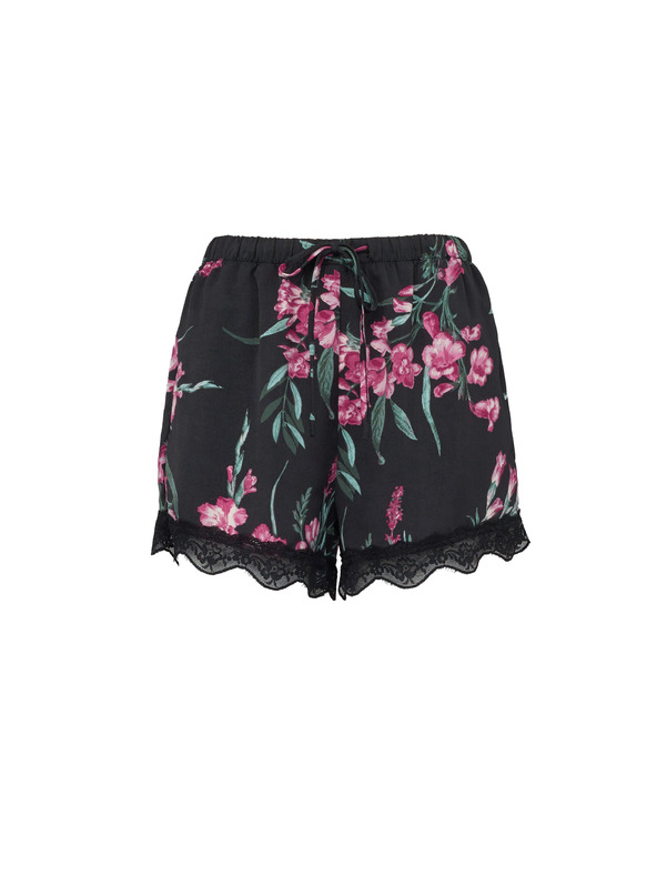 Orsay ORSAY fekete női szatén pizsama rövidnadrág