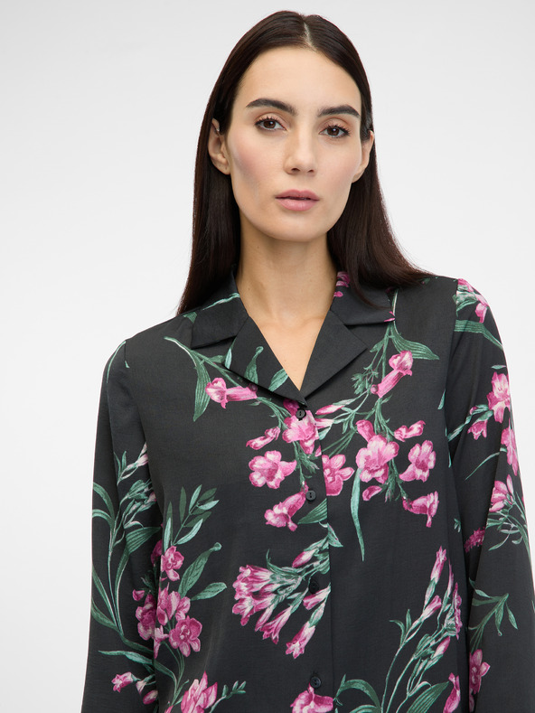 Orsay ORSAY fekete női szatén hálóing