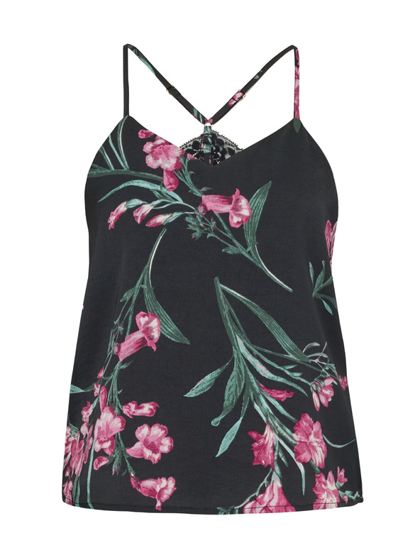 Orsay ORSAY fekete női szatén pizsama felső