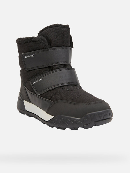 Geox Fekete fiú téli cipő Geox Trekkyup B Abx