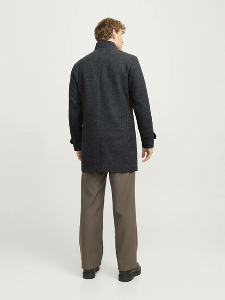 Jack & Jones Sötétszürke férfi Jack & Jones gyapjúkabát