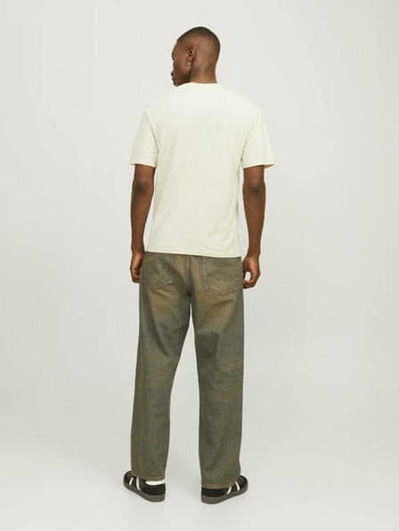 Jack & Jones Jack & Jones Seven krémszínű férfi póló