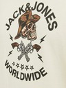 Jack & Jones Jack & Jones Seven krémszínű férfi póló