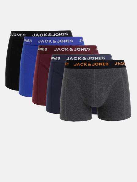 Jack & Jones Öt darabos boxeralsó készlet kék, fekete, szürke és bordó színben Jack & Jones Black Friday