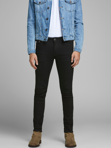 Jack & Jones Fekete férfi skinny fit farmer Jack & Jones Liam