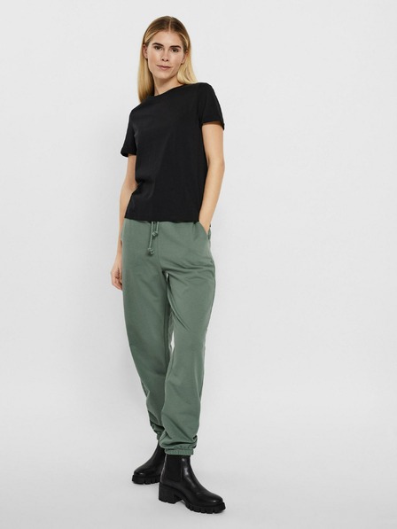Vero Moda Fekete basic póló VERO MODA Paula VERO MODA Paula