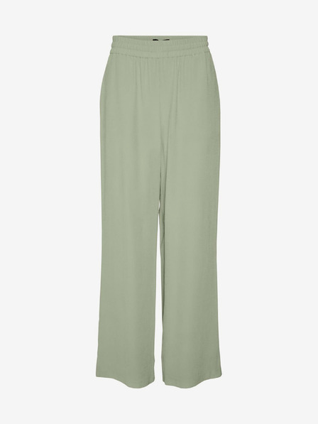 Vero Moda Világoszöld női bő szárú nadrág VERO MODA Carmen