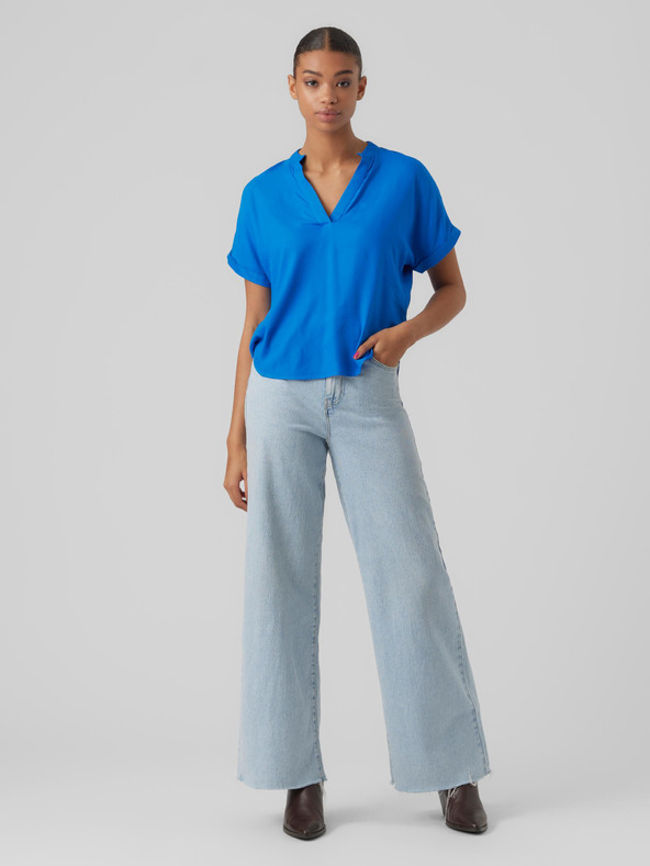 Vero Moda Kék blúz VERO MODA Beauty