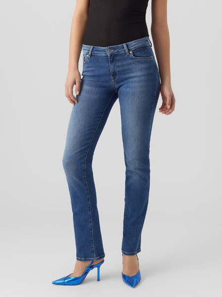 Vero Moda Kék női egyenes szabású farmer VERO MODA Daf