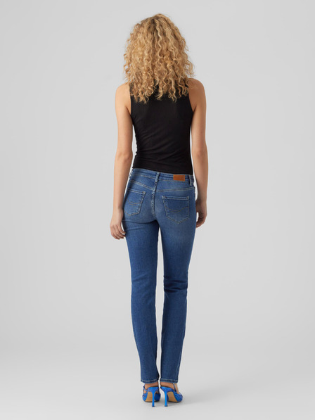 Vero Moda Kék női egyenes szabású farmer VERO MODA Daf