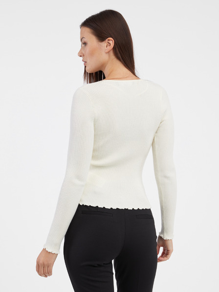 Vero Moda VERO MODA Evie krémszínű női pulóver