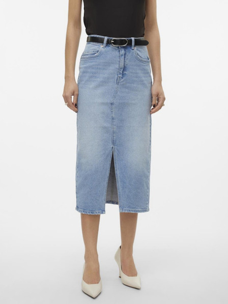 Vero Moda Világoskék női farmer midi szoknya Vero Moda Veri Vero Moda Veri
